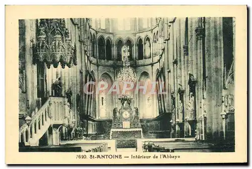 Cartes postales St Antoine Interieur de l&#39Abbaye