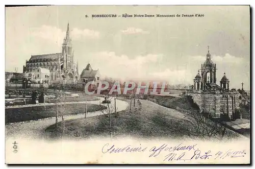 Cartes postales Bonsecours Eglise Notre Dame Monument de Jeanne d&#39Arc