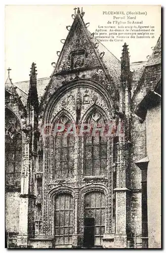 Ansichtskarte AK Ploermel Portail Nord de L&#39Eglise St Armel