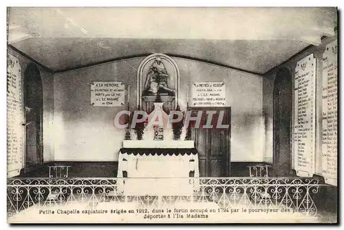 Cartes postales Petite Chapelle Expiatoire Ile Madame