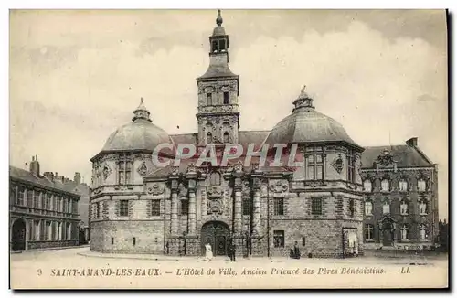 Ansichtskarte AK Saint Amand Les Eaux L&#39Hotel de Ville Ancien Prieure des Peres Benedictins