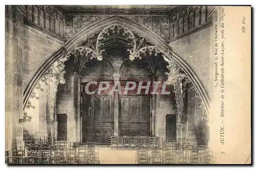 Ansichtskarte AK Autun Interieur de la Cathedrale Saint Lazare pres les Orgues