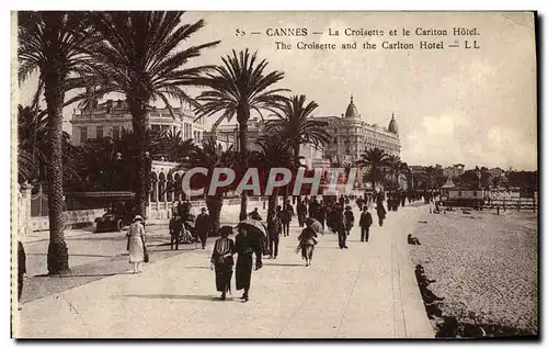 Cartes postales Cannes La Croisette et le Carlton Hotel