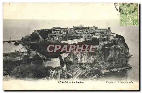 Cartes postales Monaco Le Rocher