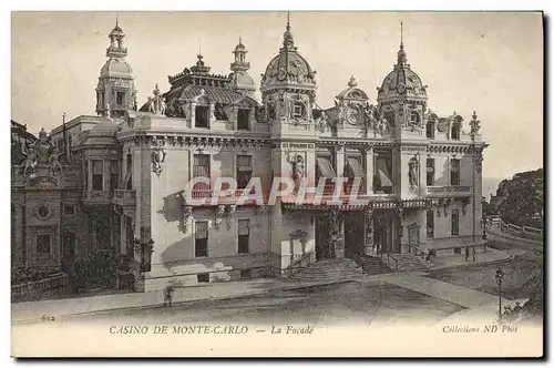 Cartes postales Monte Carlo Le Casino La facade