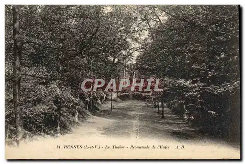 Cartes postales Rennes Le Thabor Promenade de l&#39Enfer