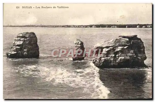 Ansichtskarte AK Royan Les rochers de Vallieres