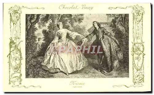 Cartes postales Fantaisie Publicite Chocolat Vinay Nicaise Lancret