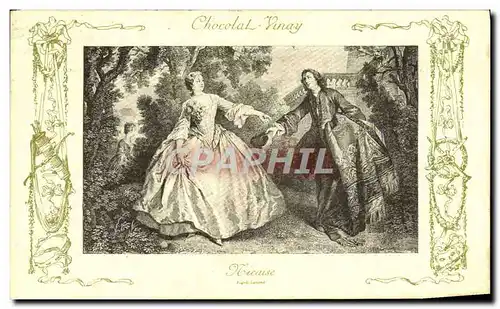 Cartes postales Fantaisie Publicite Chocolat Vivay Nicaise Lancret