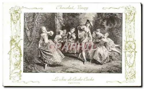 Ansichtskarte AK Fantaisie Publicite Chocolat Vivay Le jeu de cache cache Lancret