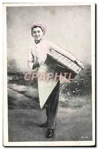 Cartes postales Fantaisie Homme Patissier