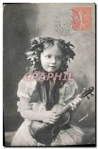 Ansichtskarte AK Fantaisie Enfant Violon