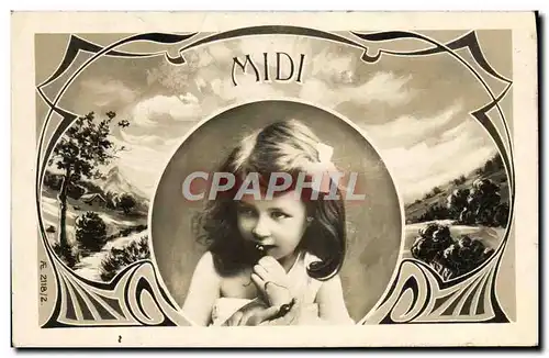 Cartes postales Fantaisie Enfant Midi