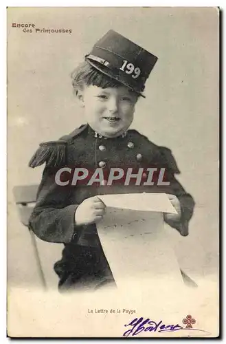 Cartes postales Fantaisie Enfant Frimousses La lettre de la Payse