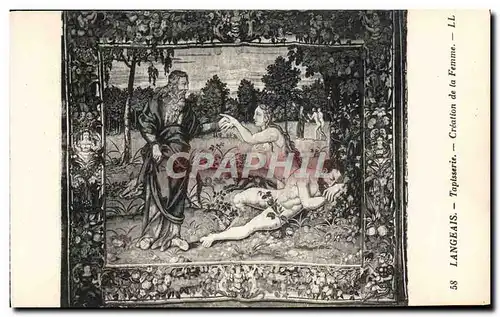 Ansichtskarte AK Langeais Tapisserie Creation De La Femme