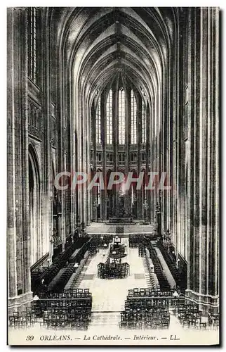 Cartes postales Orleans La Cathedrale Interieur