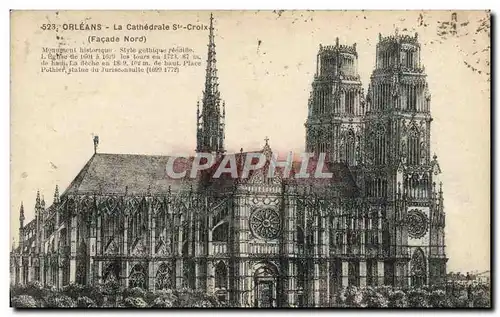 Cartes postales Orleans La Cathedrale St Croix