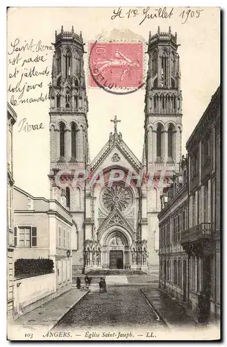 Cartes postales Angers Eglise Saint Joseph