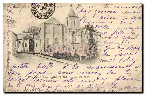 Cartes postales Poitiers Eglise St Hilaire