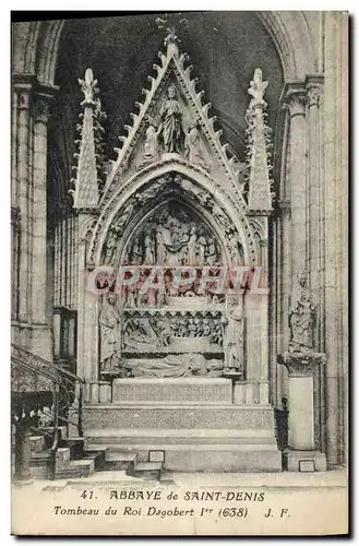 Cartes postales Abbaye De Saint Denis Tombeau du roi Dagobert 1er