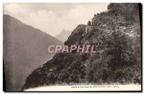 Ansichtskarte AK Luchon Super Bagneres Le chemin de fer de Superbagneres Train