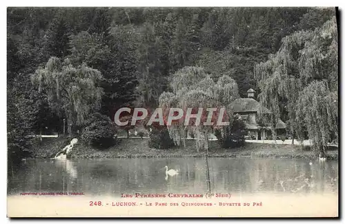 Ansichtskarte AK Luchon Le Parc Des Quinconces Buvette du pre