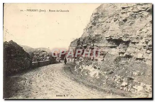 Cartes postales Poligny Route De Chamole