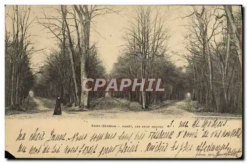 Cartes postales Saint Germain Foret Les Neuf Routes