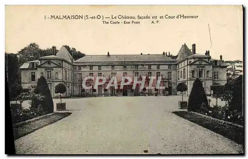 Cartes postales Malmaison Le Chateau Facade Est Et Cour D&#39Honneur
