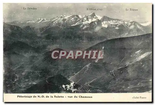 Cartes postales Pelerinage De ND de La Salette Vue Du Chamoux