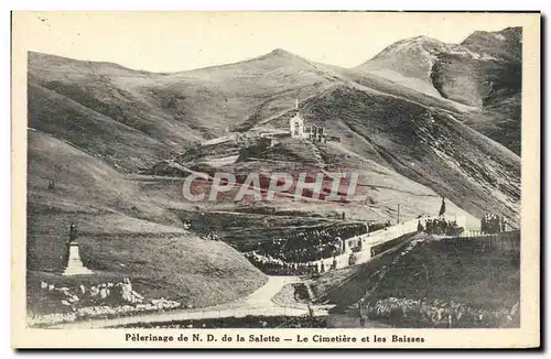 Cartes postales Pelerinage De La Salette Le Cimetiere Et Les Baisses