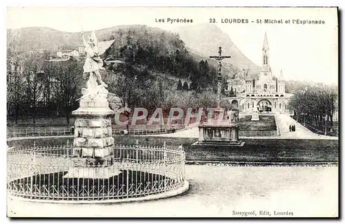 Cartes postales Lourdes St Michel Et I&#39Esplanade