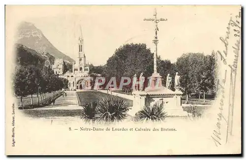 Ansichtskarte AK Notre Dame De Lourdes Et Calvaire Des Bretons