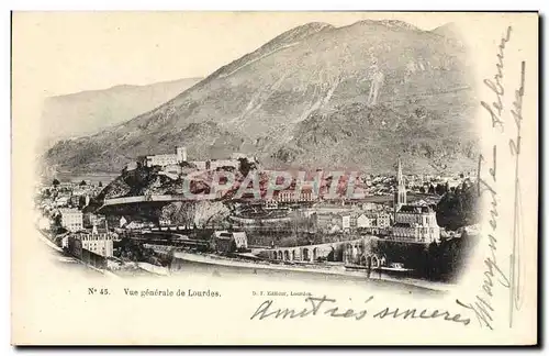 Cartes postales Vue Generale De Lourdes