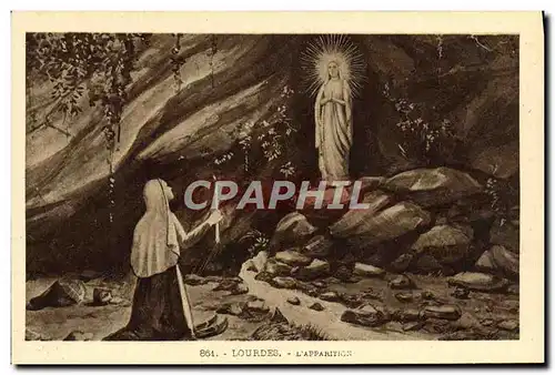 Cartes postales Lourdes L&#39Apparition