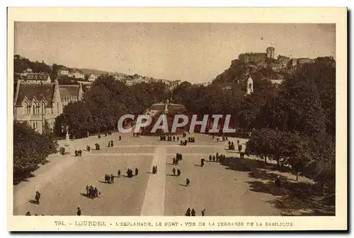 Cartes postales Lourdes L&#39Esplanade Le Fort