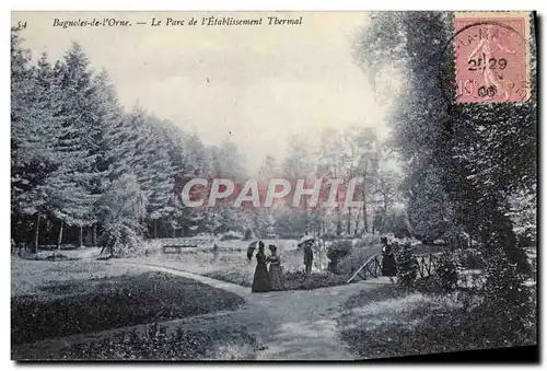 Cartes postales Bagnoles De I&#39Orne Le Parc De I&#39Etablissment Thermal