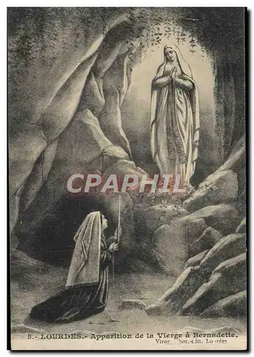 Ansichtskarte AK Lourdes Apparition De La Vierge A Bernadette