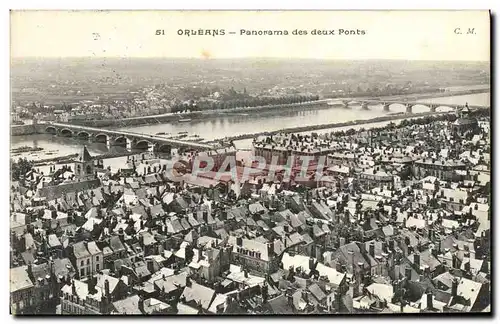 Cartes postales Orleans Panorama Des Deux Ponts