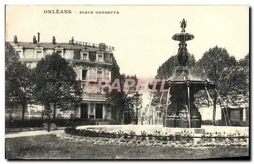 Cartes postales Orleans Place Gambetta