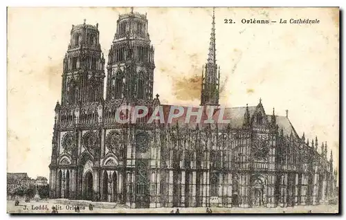 Cartes postales Orleans La Cathedrale