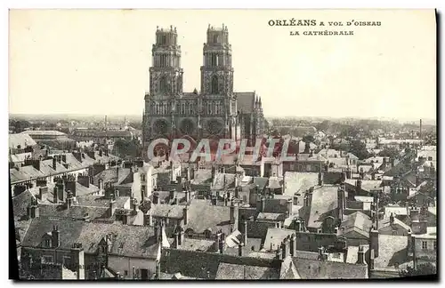 Cartes postales Orleans Vue D&#39Oiskau La Cathedrale