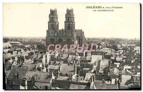 Cartes postales Orleans Vue D'Oiskau La Cathedrale