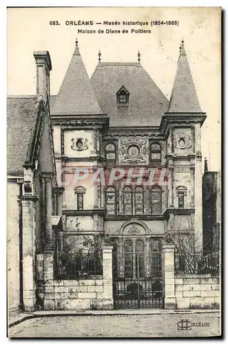 Cartes postales Orleans Musee Historique Maison de Diane de Poitiers