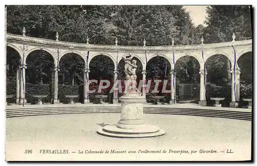 Ansichtskarte AK Versailles La Colonnade De Mansart Avec l&#39enlevement de Proserpine par Girardon