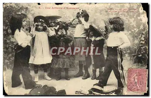 Cartes postales Une Affaire D&#39Honneur Enfants Duel