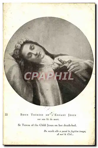 Ansichtskarte AK Fantaisie Soeur Therese de l&#39Enfant Jesus