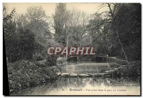 Ansichtskarte AK Breteuil Vue prise dans le parc du chateau