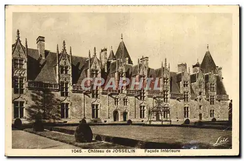 Ansichtskarte AK Chateau De Josselin Facade Interieure