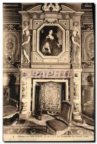 Cartes postales Chateau De Cheverny La Cheminee Du Grand Salon